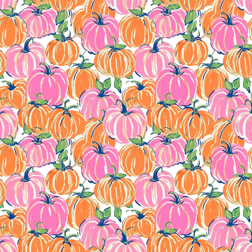 Pink and Orange Pumpkins Bottle Wrap on La Marca Prosecco