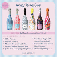 Thumbnail for Limited Edition Large Conversational Hearts Prosecco Bottle Wrap