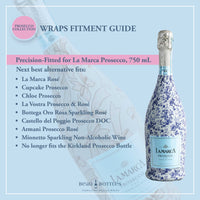 Thumbnail for Beau Bottles Grandmillennial Blue Floral - Prosecco Collection