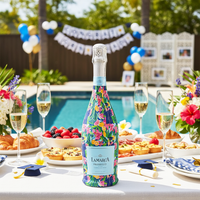 Thumbnail for Floral Graduation Bottle Wrap on La Marca Prosecco