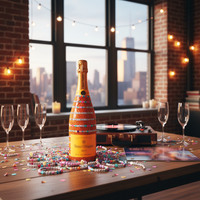 Thumbnail for Friendship Bracelets Bottle Wrap on Champagne Bottle