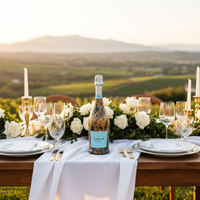 Thumbnail for Clear Golden Botanical Bottle Wrap on La Marca Prosecco