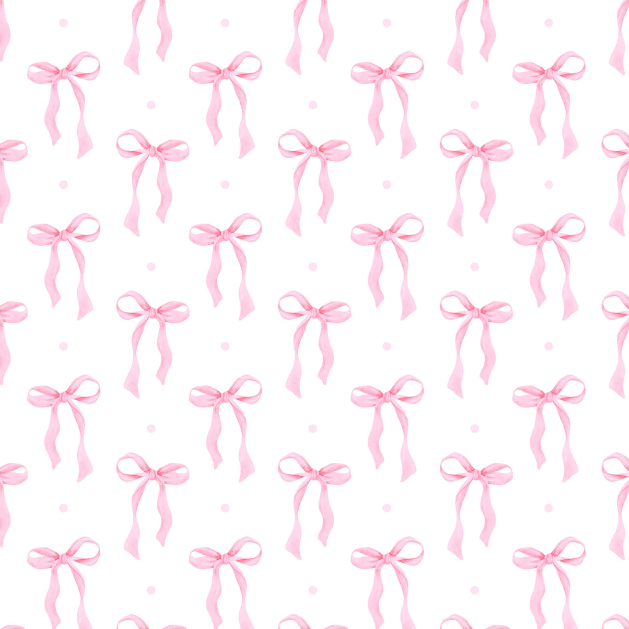 Pink Bow Cocktail Napkins