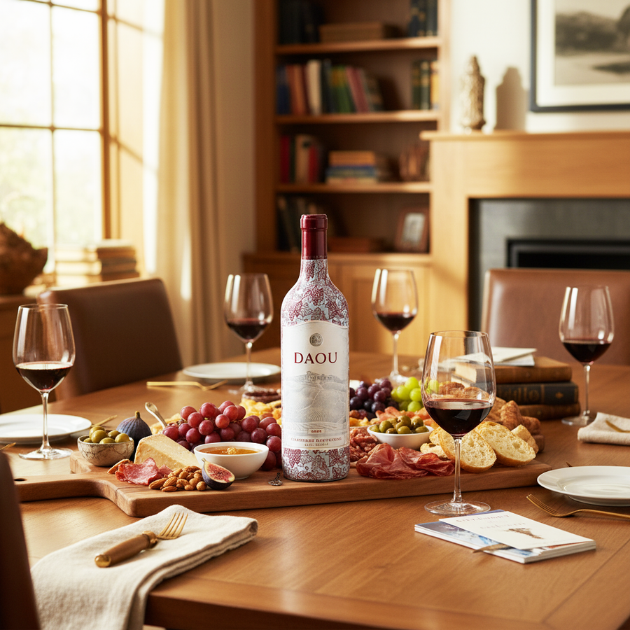 Grape Vine Bottle Wrap on DAOU Wine
