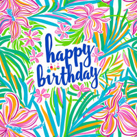 Thumbnail for Happy Birthday Floral Bottle Wrap on La Marca Prosecco