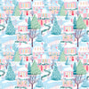 Home for the Holidays Bottle Wrap on Champagne Bottle