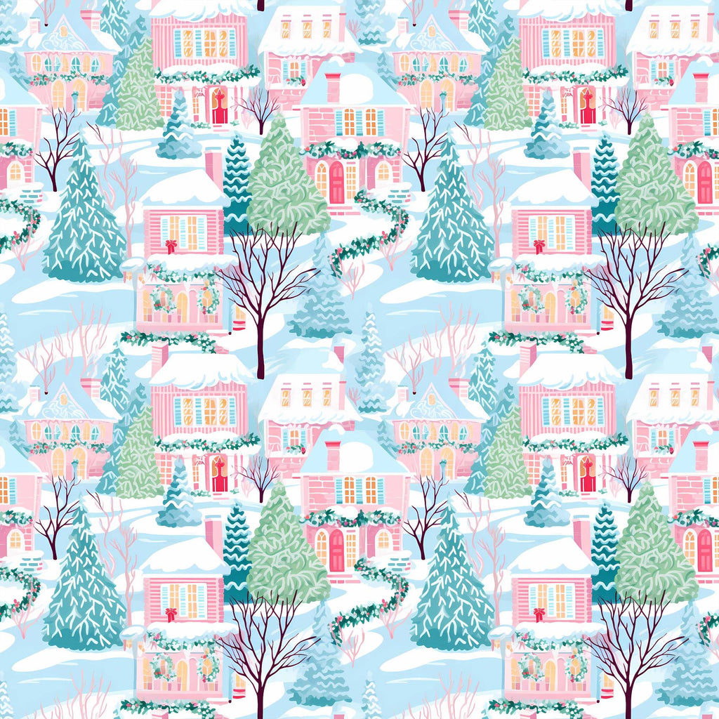 Home for the Holidays Bottle Wrap on Champagne Bottle
