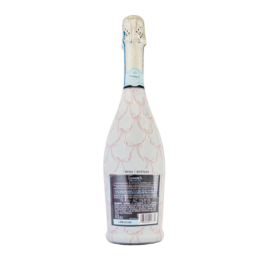 Beau Bottles Grandmillenial Pink Bows- Prosecco Collection