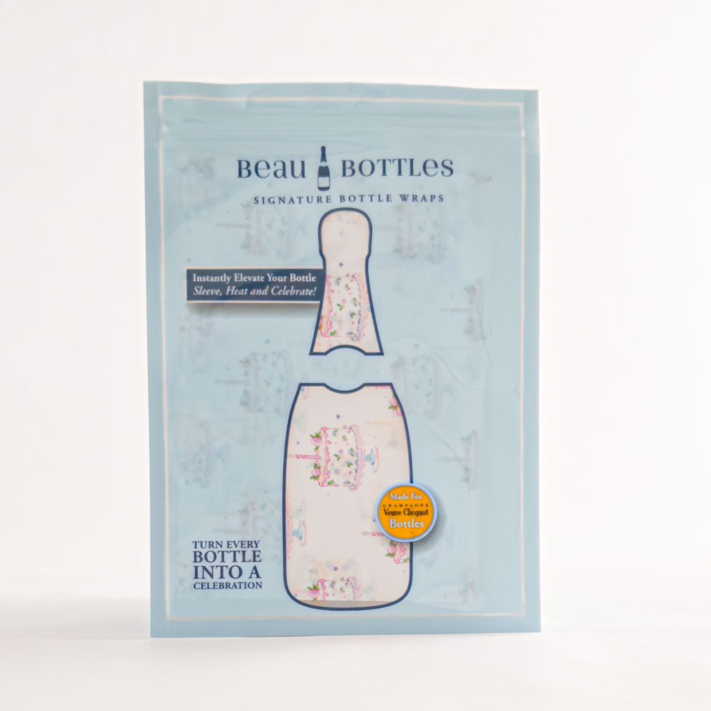 Beau Bottles Wrap Veuve Grandmillenial Pastel Birthday Cakes
