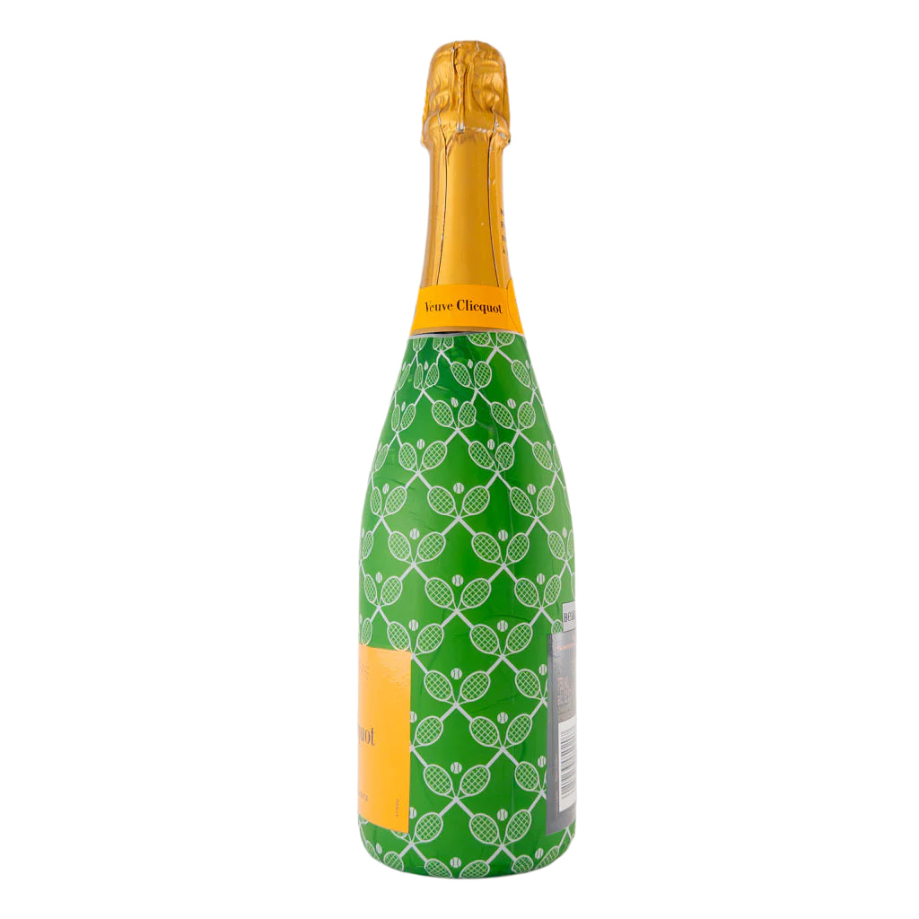 Preppy Tennis Match Bottle Wrap on Champagne Bottle