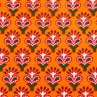 Thumbnail for Beau Bottles Wrap Lamarca Indian Red Leaf Blockprint - Beau Bottles