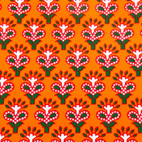Thumbnail for Indian Blockprint Red Leaf Bottle Wrap on Champagne Bottle