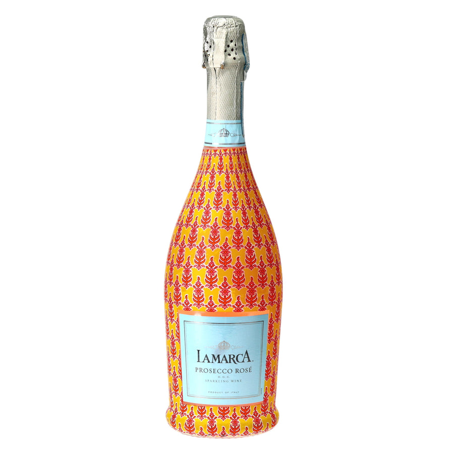 Beau Bottles Indian Yellow Leaf Blockprint- Prosecco Collection