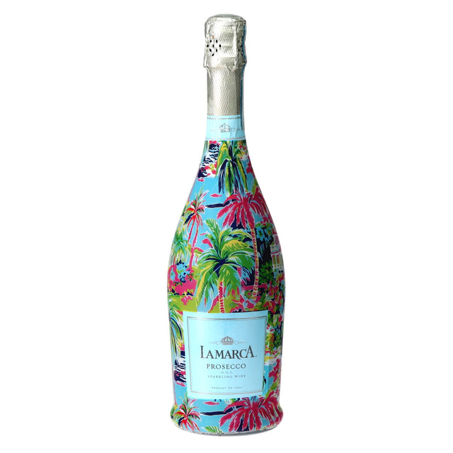 Pink Key West Cottage Prosecco Bottle Wrap
