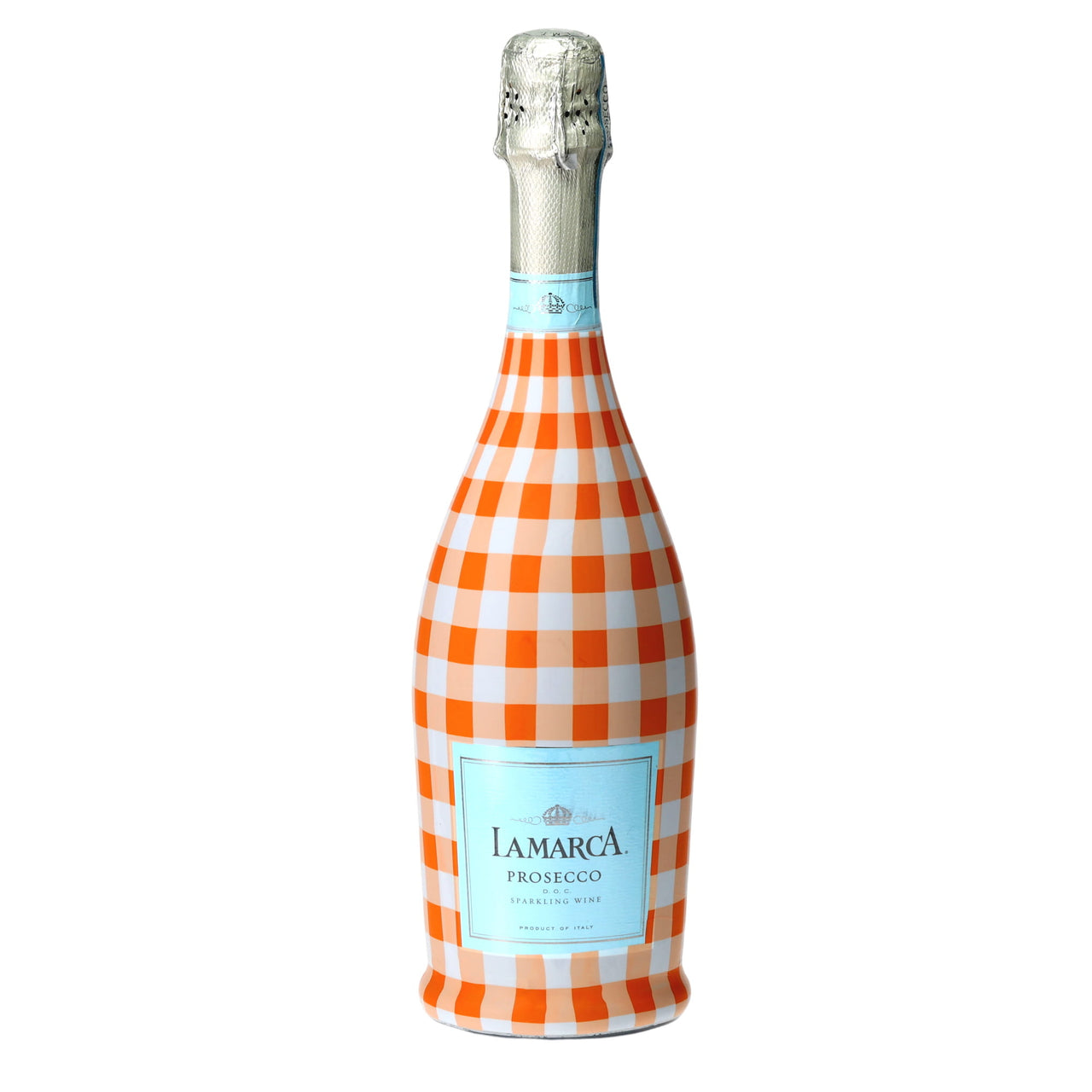 Beau Bottles Orange and White Gingham - Prosecco Collection