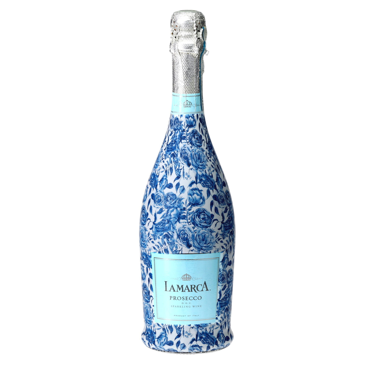Beau Bottles Blue Porcelain Roses- Prosecco Collection