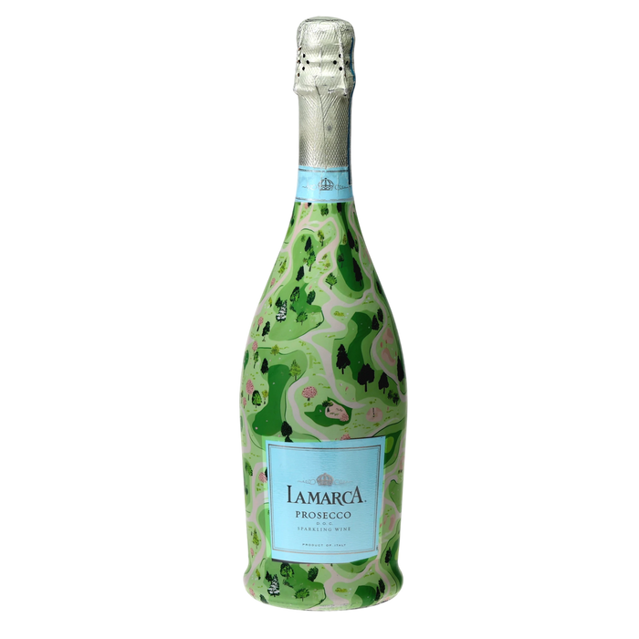 Southern Fairways Prosecco Bottle Wrap — 360 view