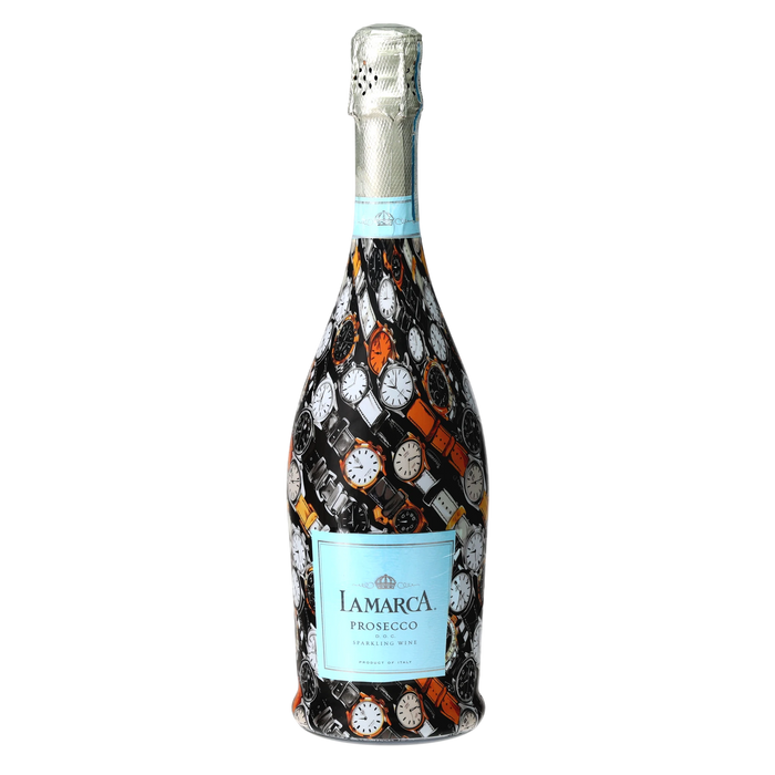 Watches Prosecco Bottle Wrap — 360 view