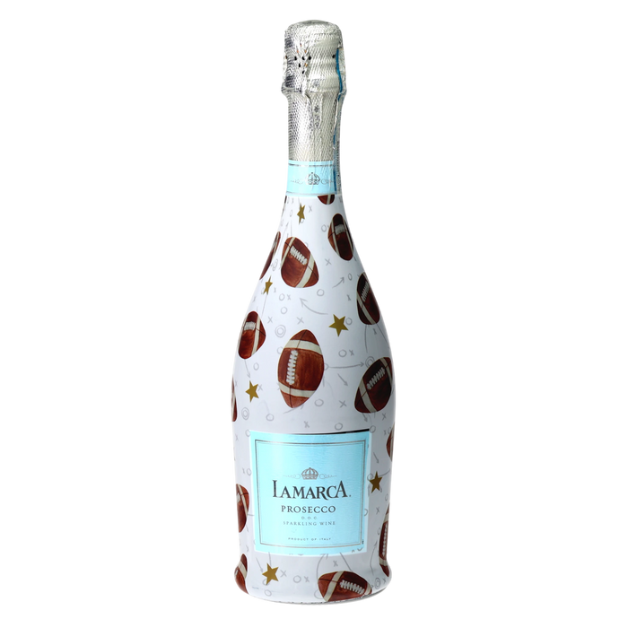 Football Prosecco Bottle Wrap — 360 view