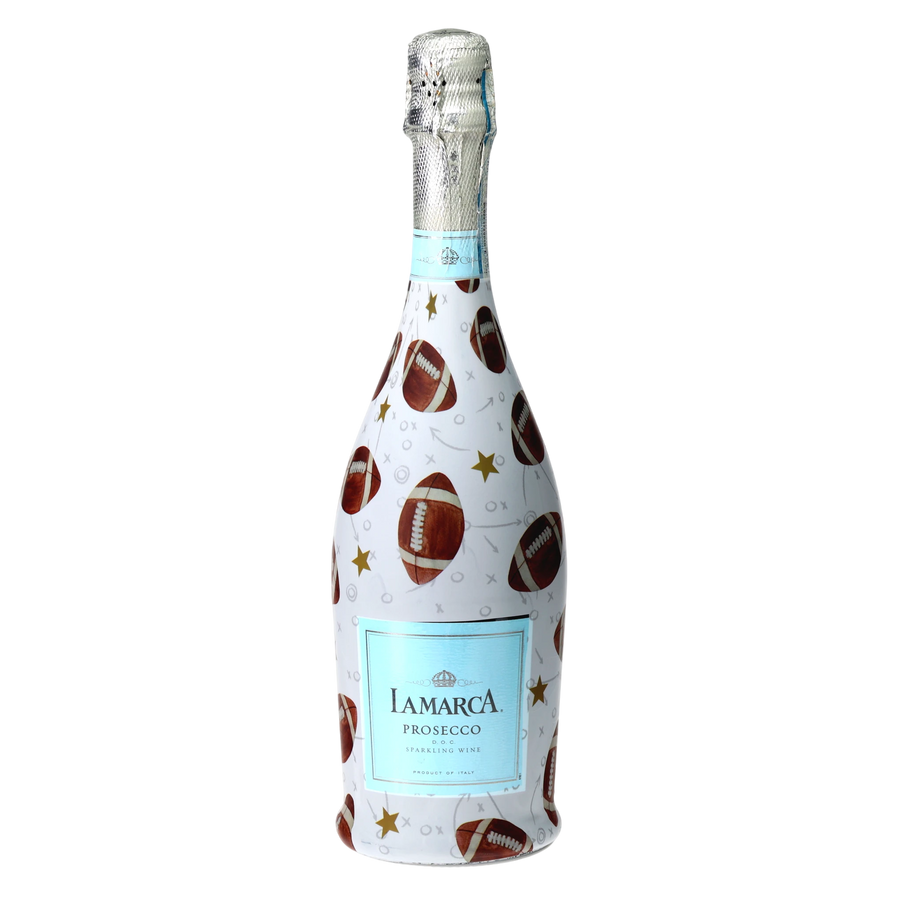Football Prosecco Bottle Wrap — 360 view