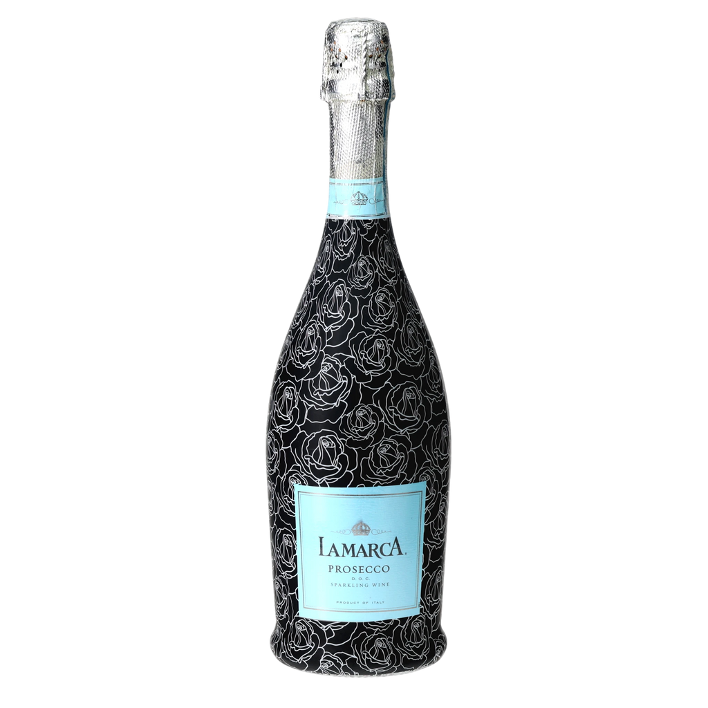 Beau Bottles Black and White Roses - Prosecco Collection