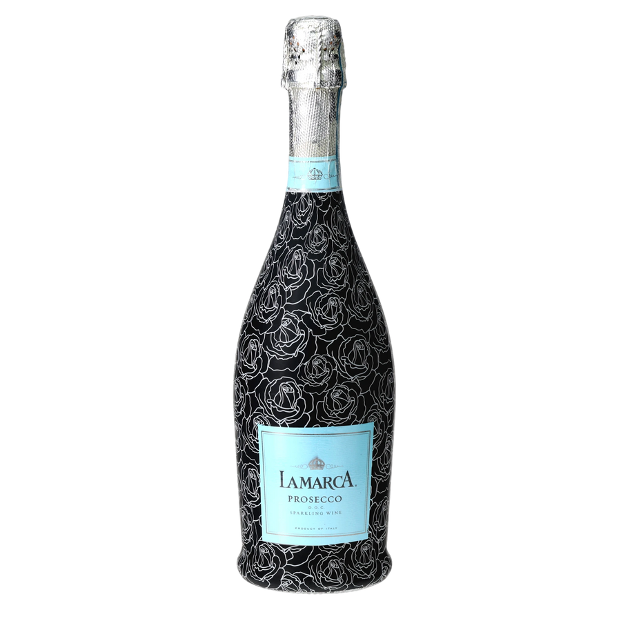 Beau Bottles Black and White Roses - Prosecco Collection — 360 view