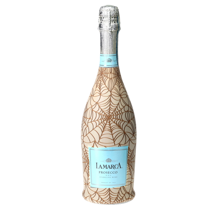 Autumn Web Prosecco Bottle Wrap — 360 view