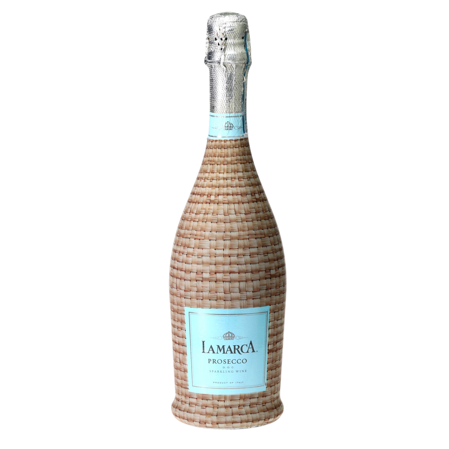 Beau Bottles Honey Rattan Weave- Prosecco Collection — 360 view