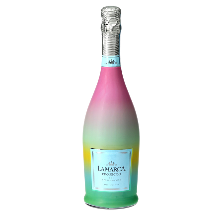 Sheridan French Collection - Bubblegum Ombre Prosecco Bottle Wrap — 360 view