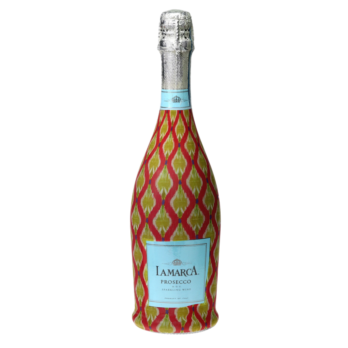 Spring Wave Prosecco Bottle Wrap — 360 view