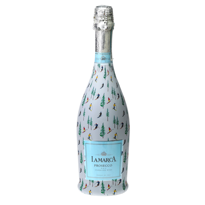 WH Hostess Ski Resort Prosecco Bottle Wrap — 360 view