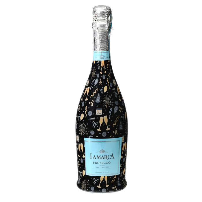NYE Celebration Prosecco Bottle Wrap — 360 view