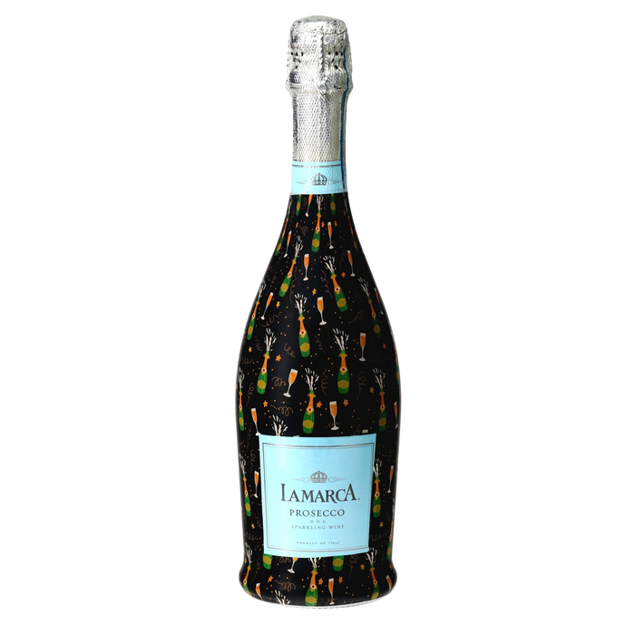 Champagne Pop Prosecco Bottle Wrap — 360 view