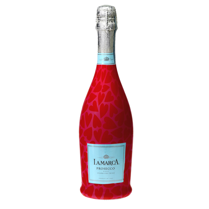 Pop Hearts Prosecco Bottle Wrap — 360 view