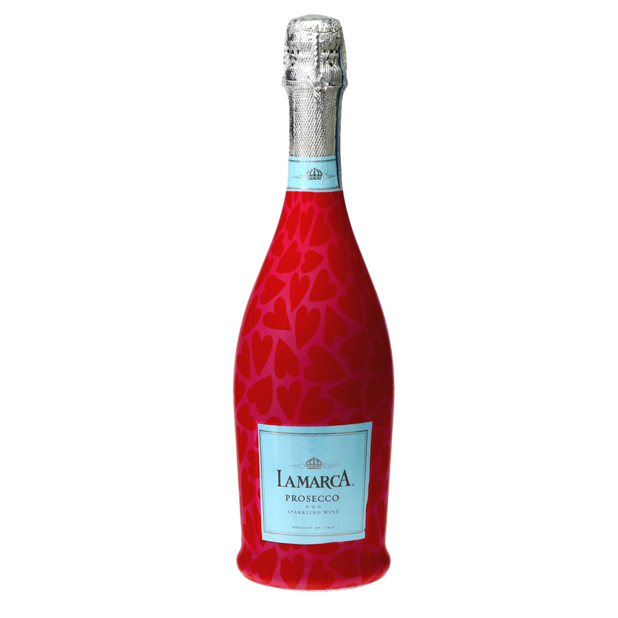 Pop Hearts Prosecco Bottle Wrap — 360 view