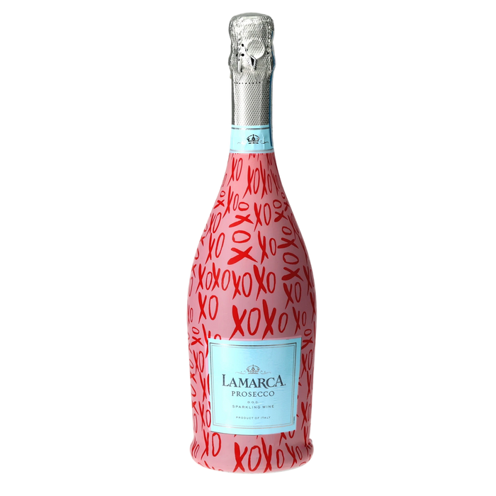 Limited Edition XOXO Prosecco Bottle Wrap — 360 view