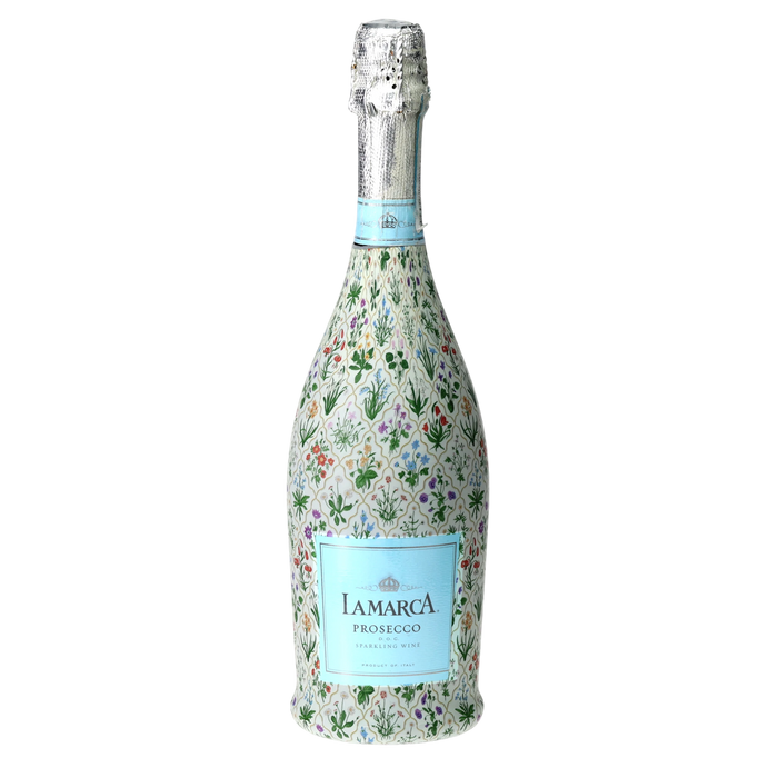 Botanical Garden Trellis Prosecco Bottle Wrap — 360 view