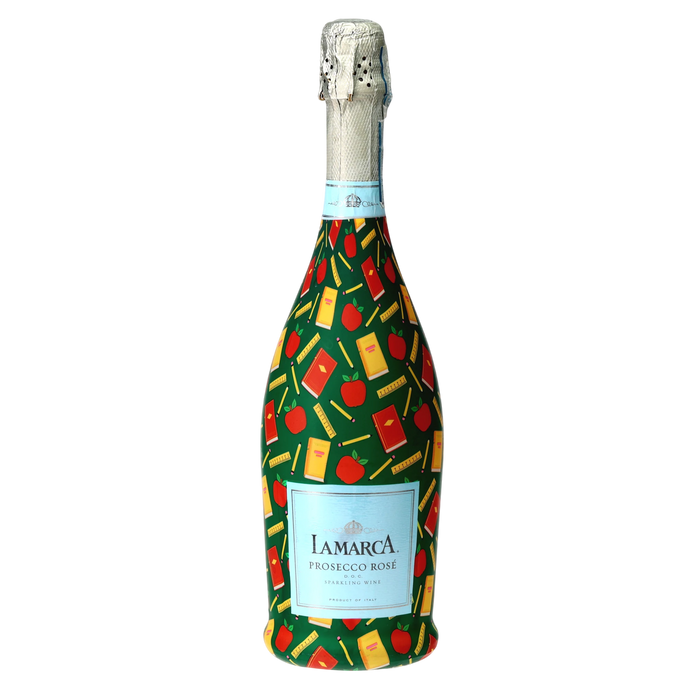 Teacher's Pet Prosecco Bottle Wrap — 360 view