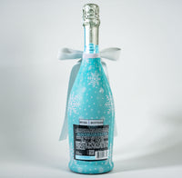 Thumbnail for Wrapido Snowflake Bottle Wrap & Bow Matching Set on La Marca Prosecco