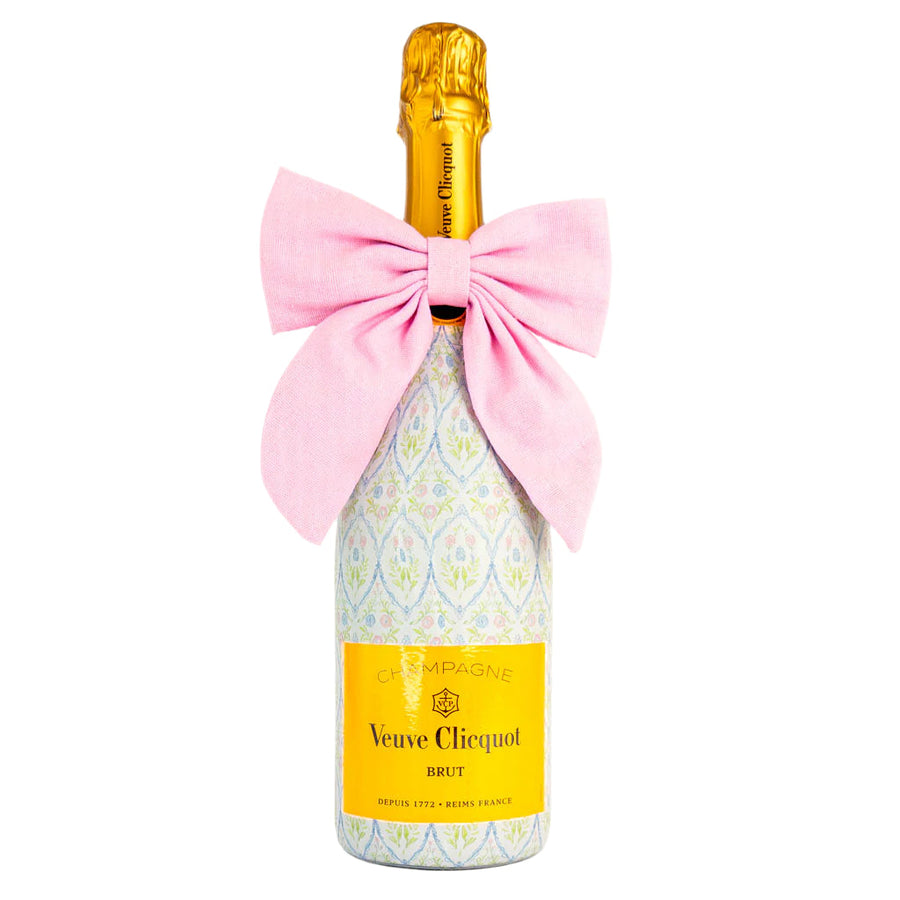 Wrap Grandmillienial Floral Medallion Bottle Wrap on Champagne Bottle