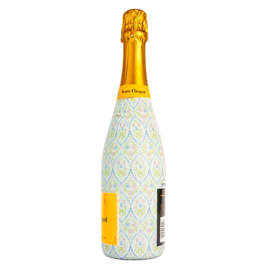 Wrap Grandmillienial Floral Medallion Bottle Wrap on Champagne Bottle