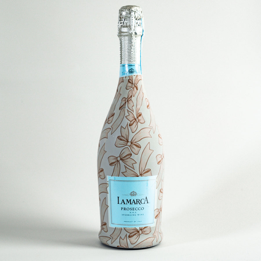 Beau Bottles Beige Bows - Prosecco Collection