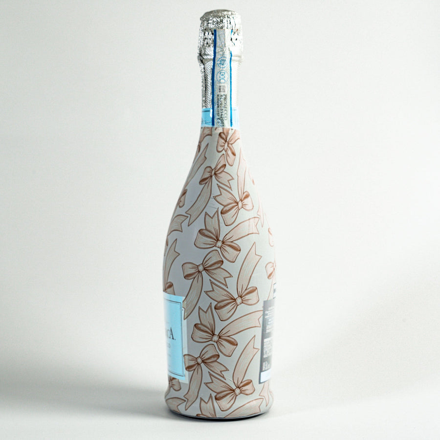 Beau Bottles Beige Bows - Prosecco Collection