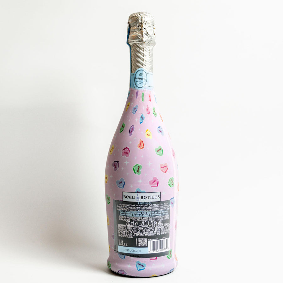 Beau Bottles Limited Edition Conversation Hearts  - Prosecco Collection
