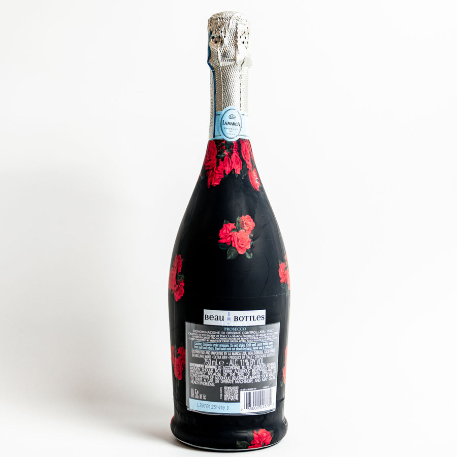 Beau Bottles Crimson Roses - Prosecco Collection