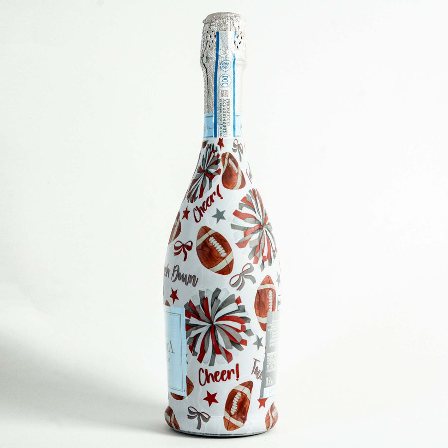 Beau Bottles Crimson and Grey Game Day - Prosecco Collection