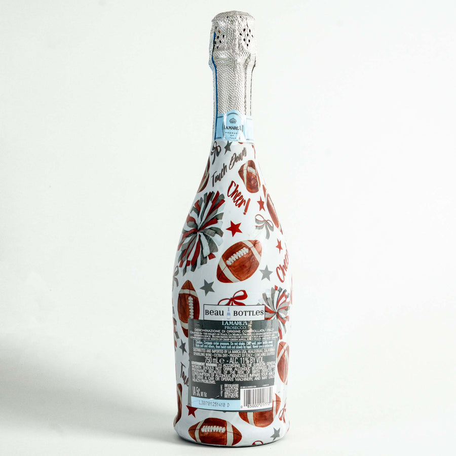 Beau Bottles Crimson and Grey Game Day - Prosecco Collection