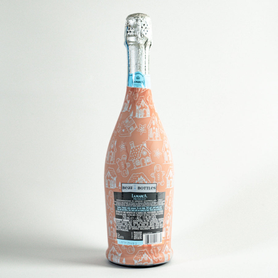 Beau Bottles Gingerbread Village - Prosecco Collection