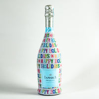 Thumbnail for Happy Holidays Bottle Wrap on La Marca Prosecco
