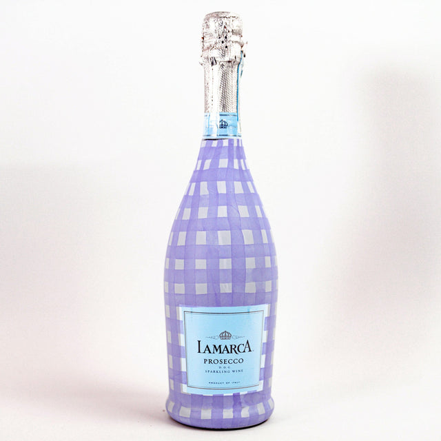 Beau Bottles Lavender Haze Picnic Gingham- Prosecco Collection